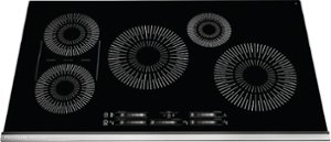 Frigidaire - 36" Built-in Induction Electric Cooktop - Black - Front_Zoom