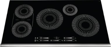 Frigidaire - 36" Built-in Induction Electric Cooktop - Black - Front_Zoom