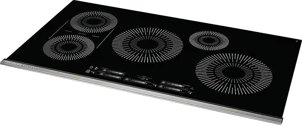 Left. Frigidaire - 36" Built-in Induction Electric Cooktop - Black.