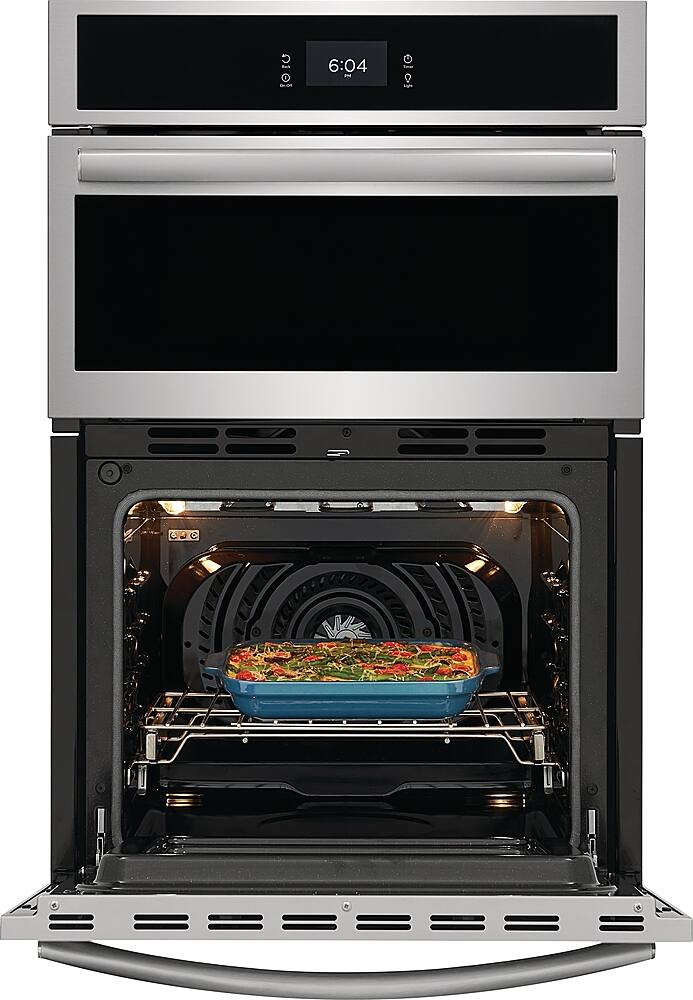 Alt View 16. Frigidaire - 27" Built-in Electric Wall Oven/Microwave Combination - Stainless Steel.