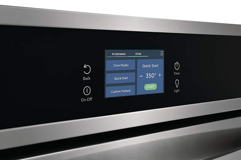 Alt View 2. Frigidaire - 27" Built-in Electric Wall Oven/Microwave Combination - Stainless Steel.