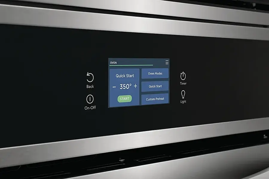 Alt View 11. Frigidaire - 27" Built-in Electric Wall Oven/Microwave Combination - Stainless Steel.