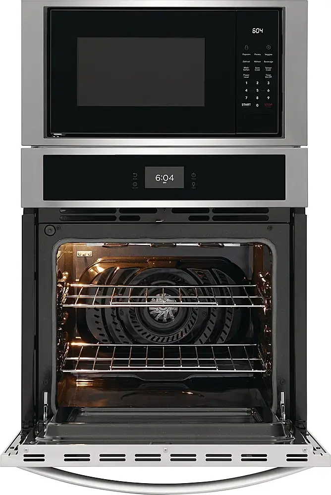 Alt View 13. Frigidaire - 27" Built-in Electric Wall Oven/Microwave Combination - Stainless Steel.