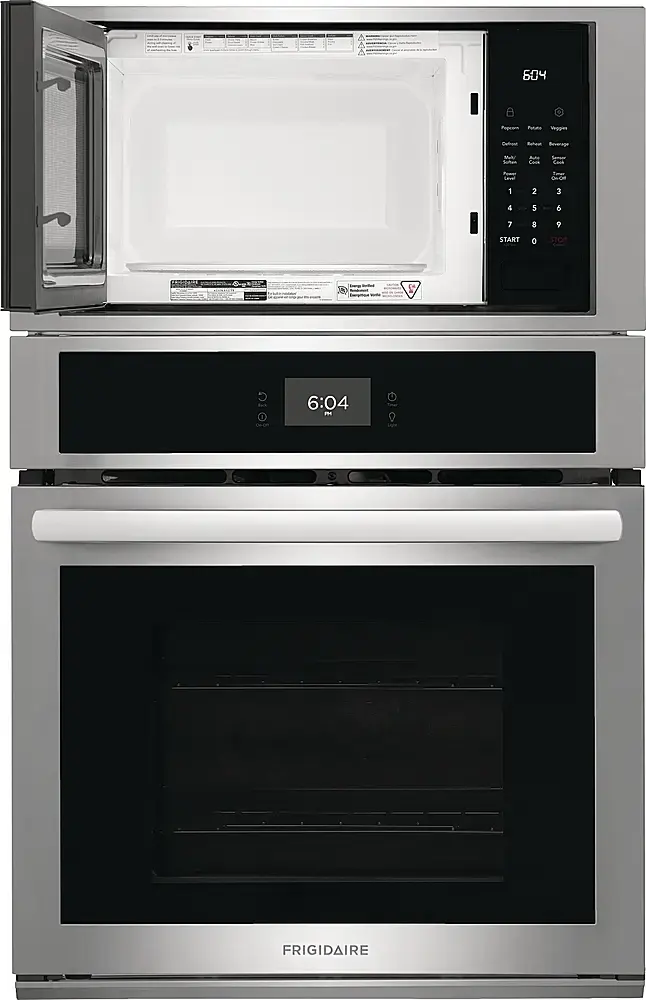 Alt View 14. Frigidaire - 27" Built-in Electric Wall Oven/Microwave Combination - Stainless Steel.