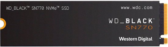 Front Zoom. WD - BLACK SN770 500GB Internal SSD PCIe Gen 4 x4.