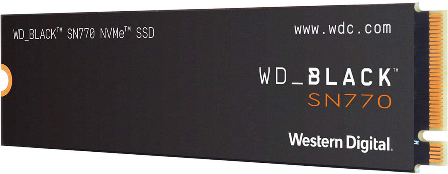 Alt View 11. WD - BLACK SN770 1TB Internal SSD PCIe Gen 4 x4 - Black.