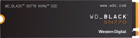 Front Zoom. WD - BLACK SN770 2TB Internal SSD PCIe Gen 4 x4.