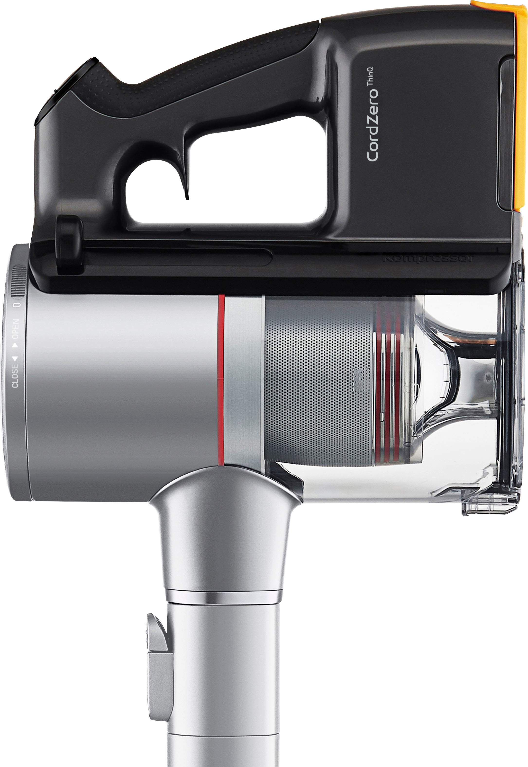 Angle View: LG - CordZero Cordless Stick Vacuum with ThinQ - Matte Silver