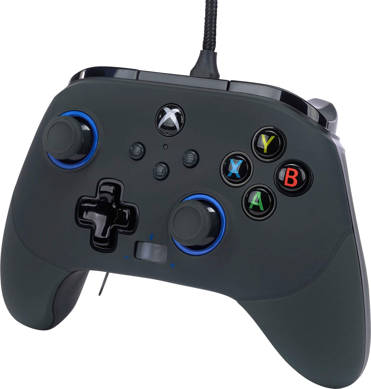 Left. PowerA - Exclusive FUSION Pro 2 Wired Controller for Xbox Series X|S - Midnight Shadow.