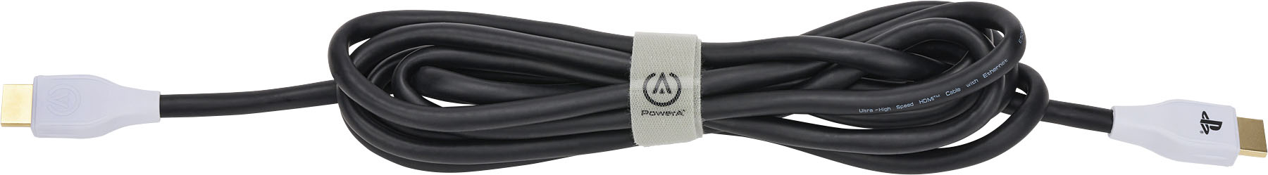 Angle View: PowerA - Ultra High Speed HDMI 2.1 Cable for PS5 - White