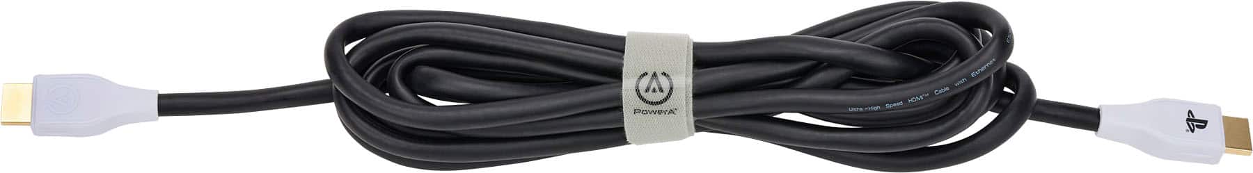 Angle. PowerA - Ultra High Speed HDMI 2.1 Cable for PS5 - White.