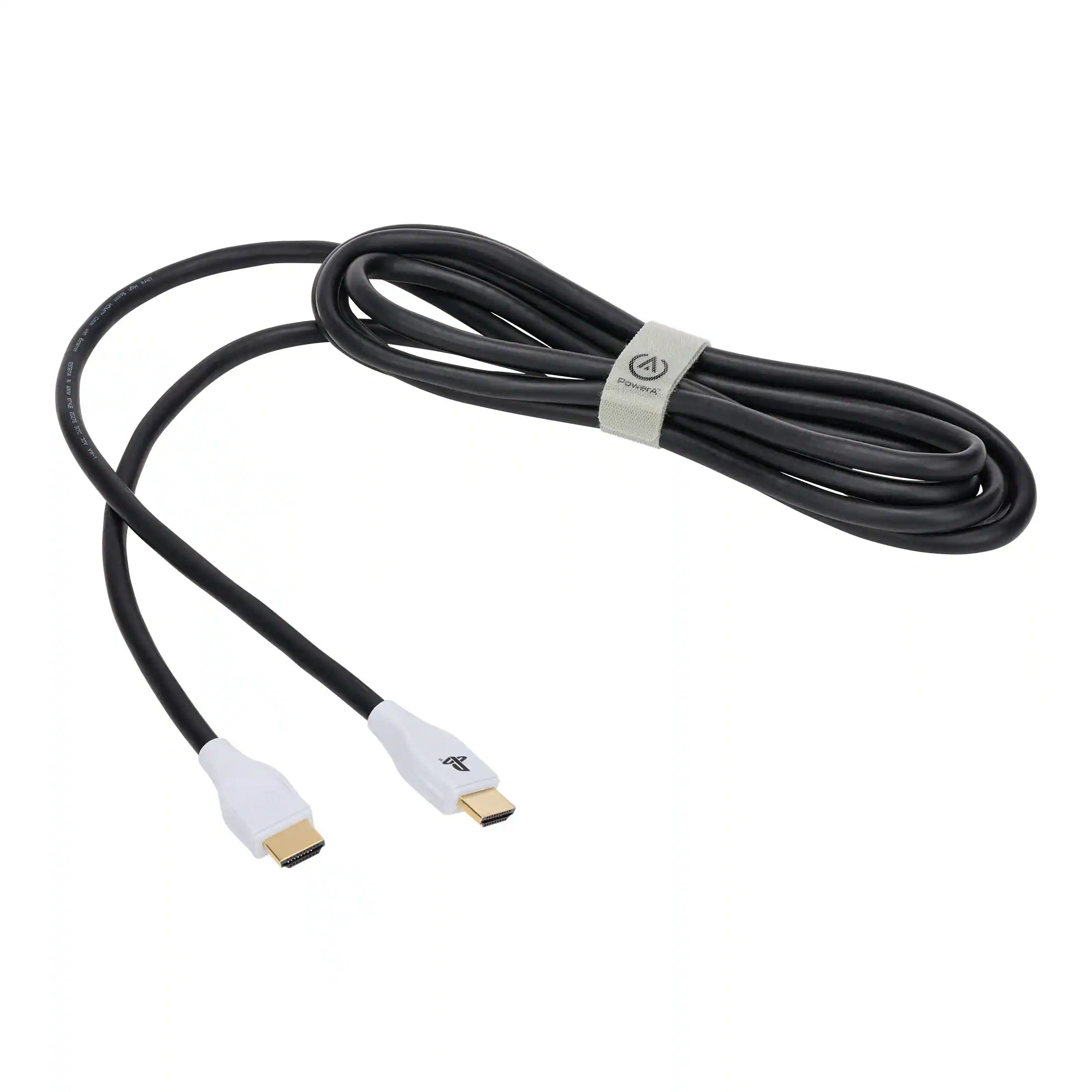 Front. PowerA - Ultra High Speed HDMI 2.1 Cable for PS5 - White.