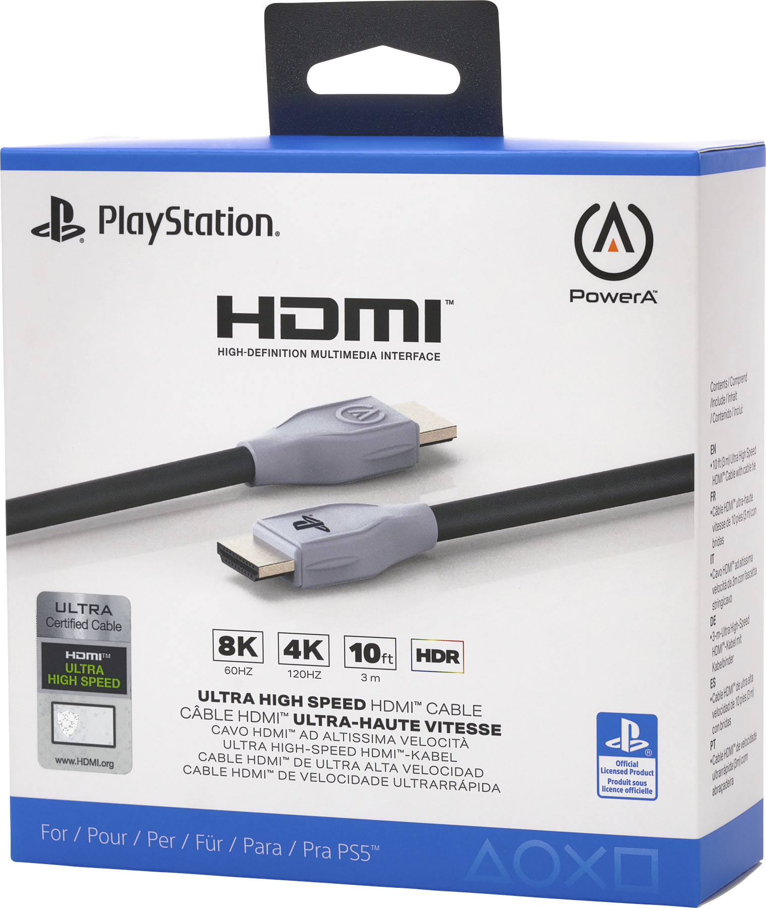 distillatie Vulkanisch stuiten op PowerA Ultra High Speed HDMI 2.1 Cable for PS5 Ultra HDMI for PS5  1520481-01 - Best Buy
