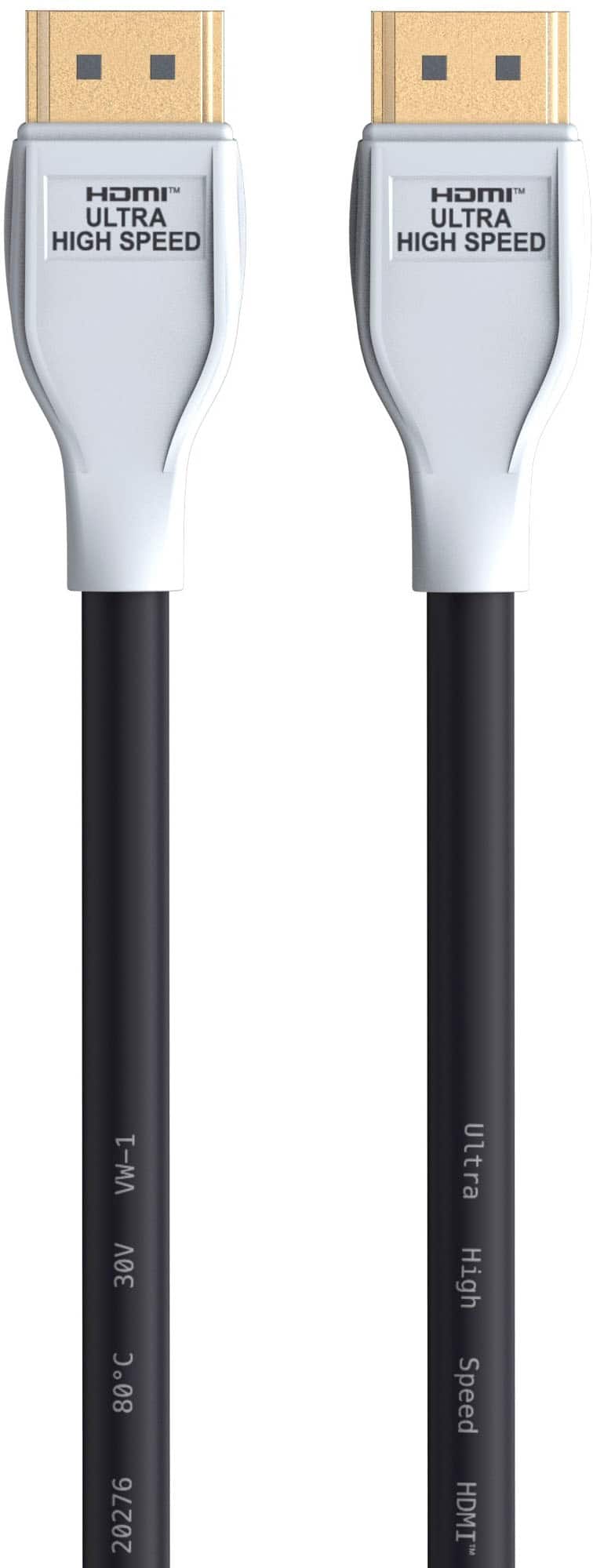 Left. PowerA - Ultra High Speed HDMI 2.1 Cable for PS5 - White.