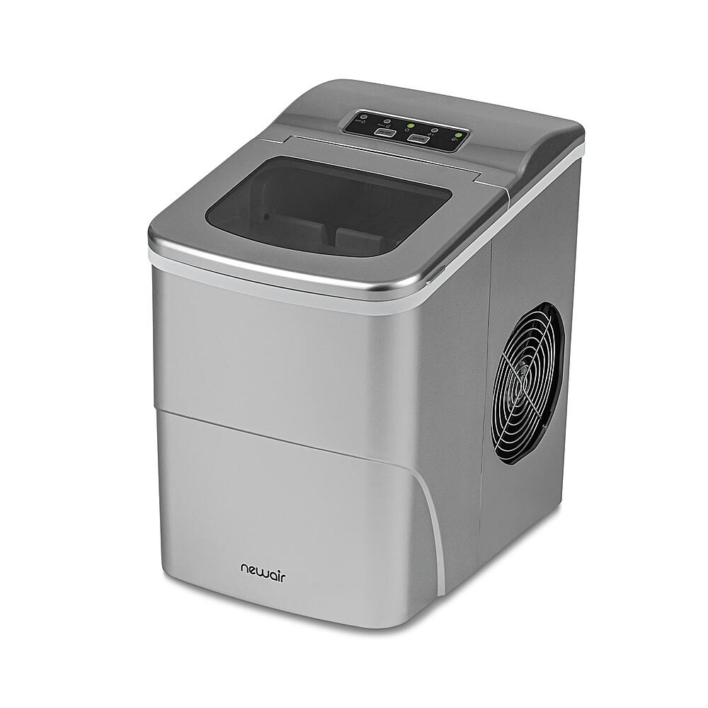 Alt View 22. NewAir - 26 lbs. Countertop Ice Maker - Matte Silver.
