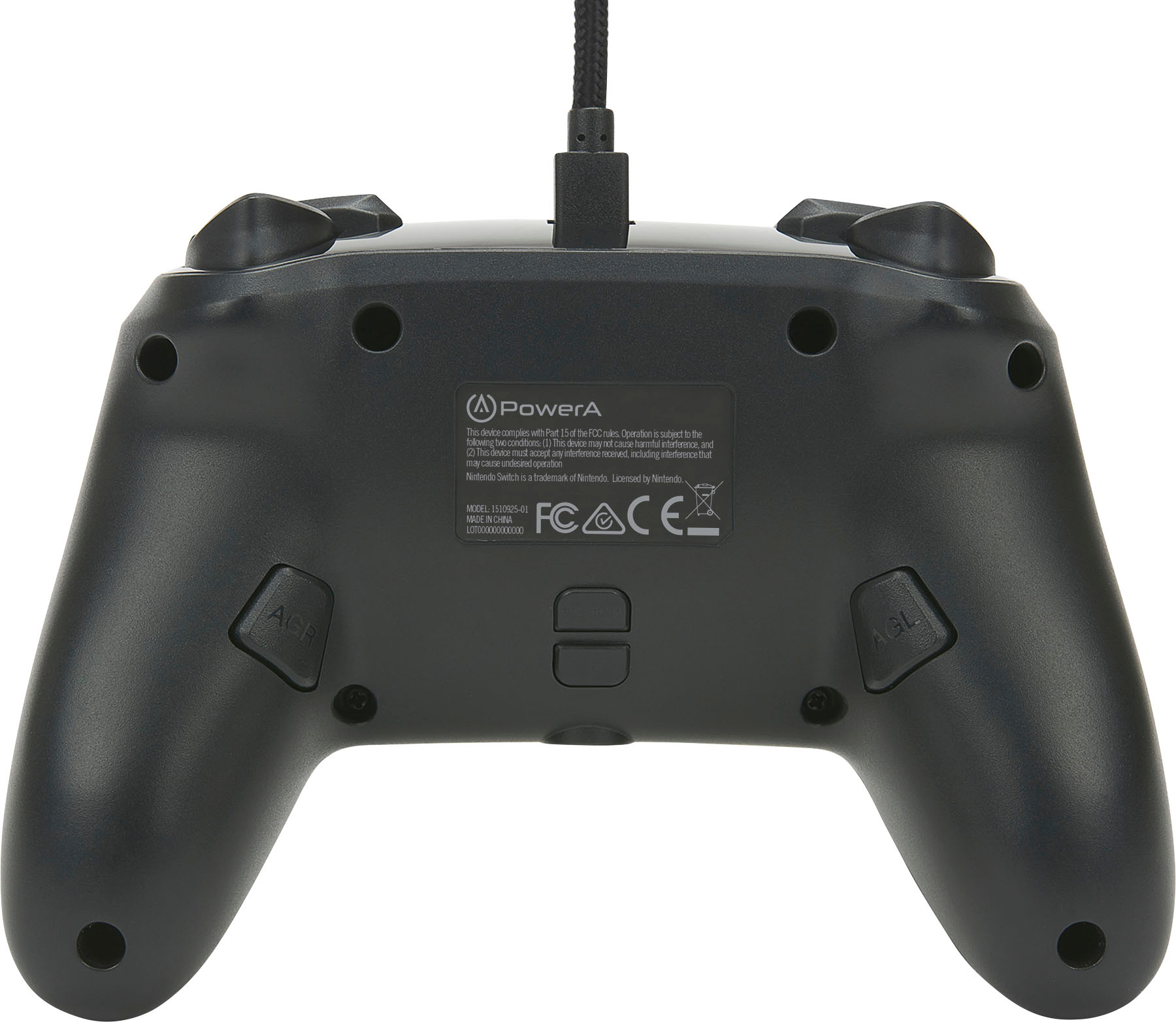 Back View: PowerA Spectra Enhanced Wired Controller for Nintendo Switch