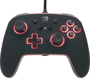PowerA - Spectra Enhanced Wired Controller for Nintendo Switch - Black LED - Front_Zoom