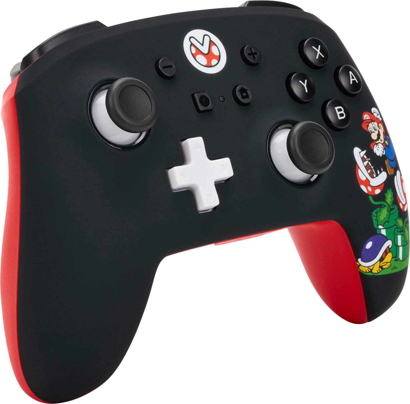 Angle. PowerA - Enhanced Wireless Controller for Nintendo Switch - Mario Mayhem.