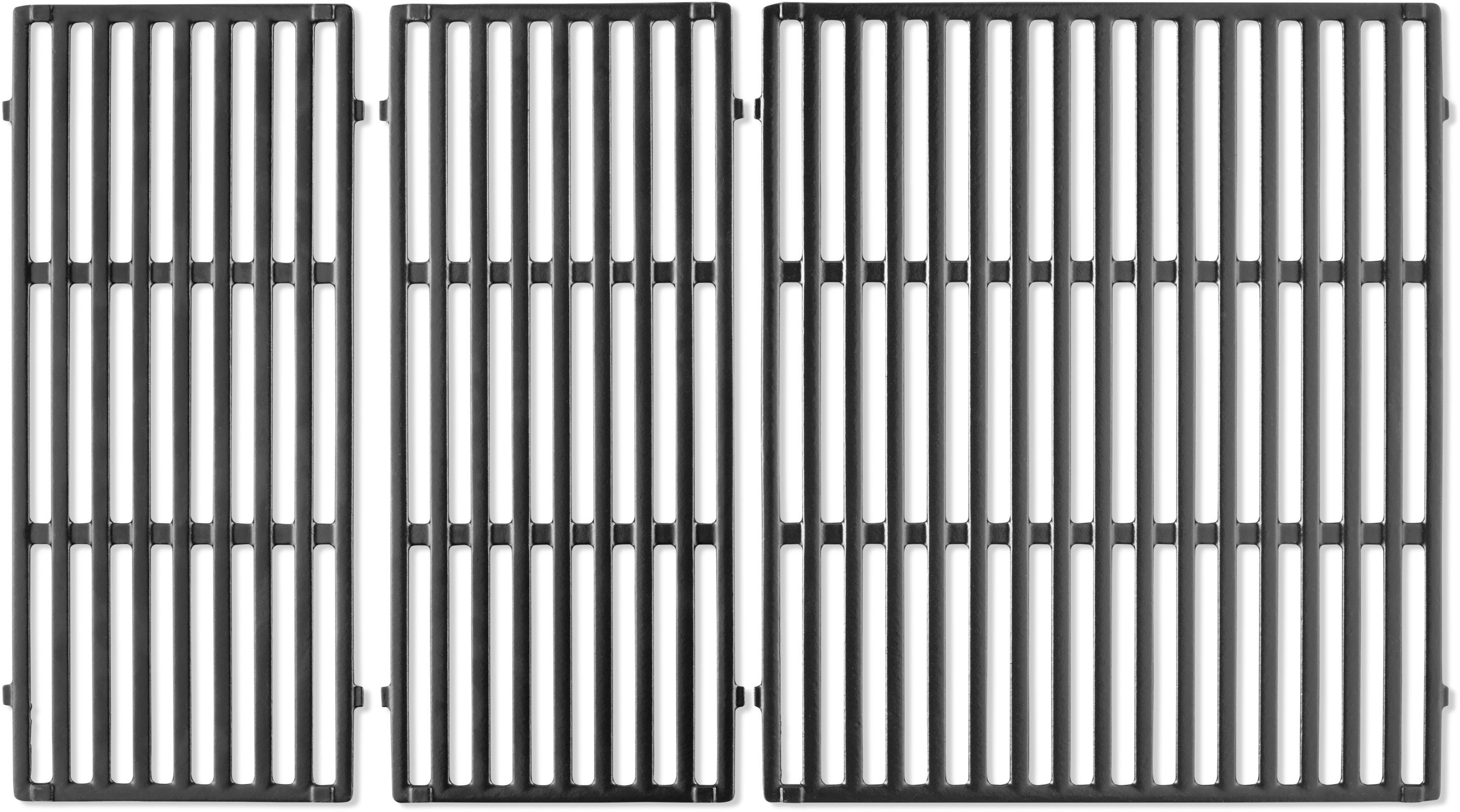 Angle View: Weber - Crafted Porcelain-Enameled Cast Iron Cooking Grates for Spirit 200 Series Grills - Black