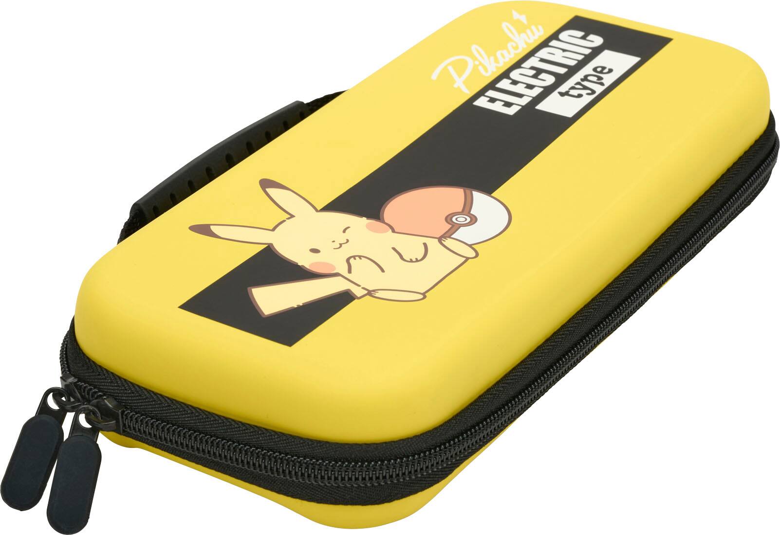 Angle. PowerA - Protection Case for Nintendo Switch - OLED Model, Nintendo Switch or Nintendo Switch Lite - Pikachu Electric Type.