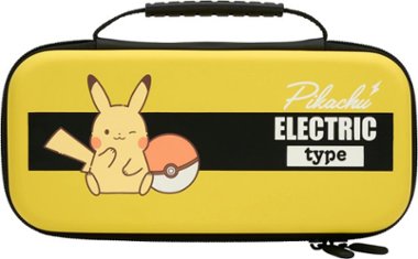 PowerA - Protection Case for Nintendo Switch - OLED Model, Nintendo Switch or Nintendo Switch Lite - Pikachu Electric Type - Front_Zoom