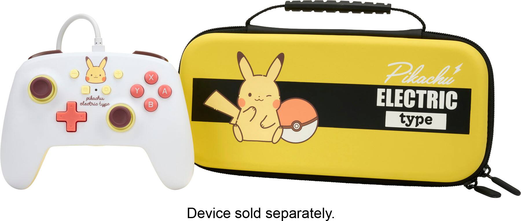 Alt View 20. PowerA - Protection Case for Nintendo Switch - OLED Model, Nintendo Switch or Nintendo Switch Lite - Pikachu Electric Type.