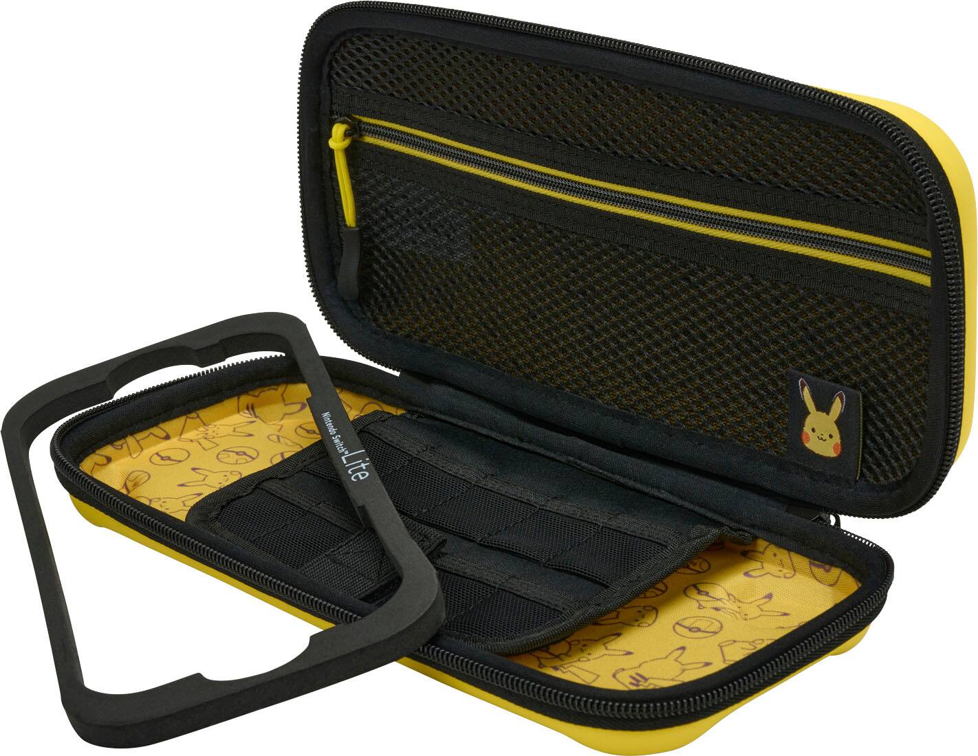 Left. PowerA - Protection Case for Nintendo Switch - OLED Model, Nintendo Switch or Nintendo Switch Lite - Pikachu Electric Type.