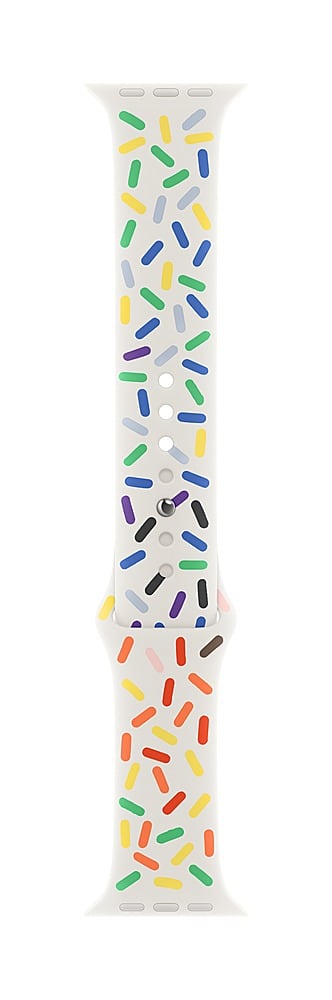 Angle. Apple - Pride Edition Sport Band M/L for Apple Watch 45mm - Pride Edition.