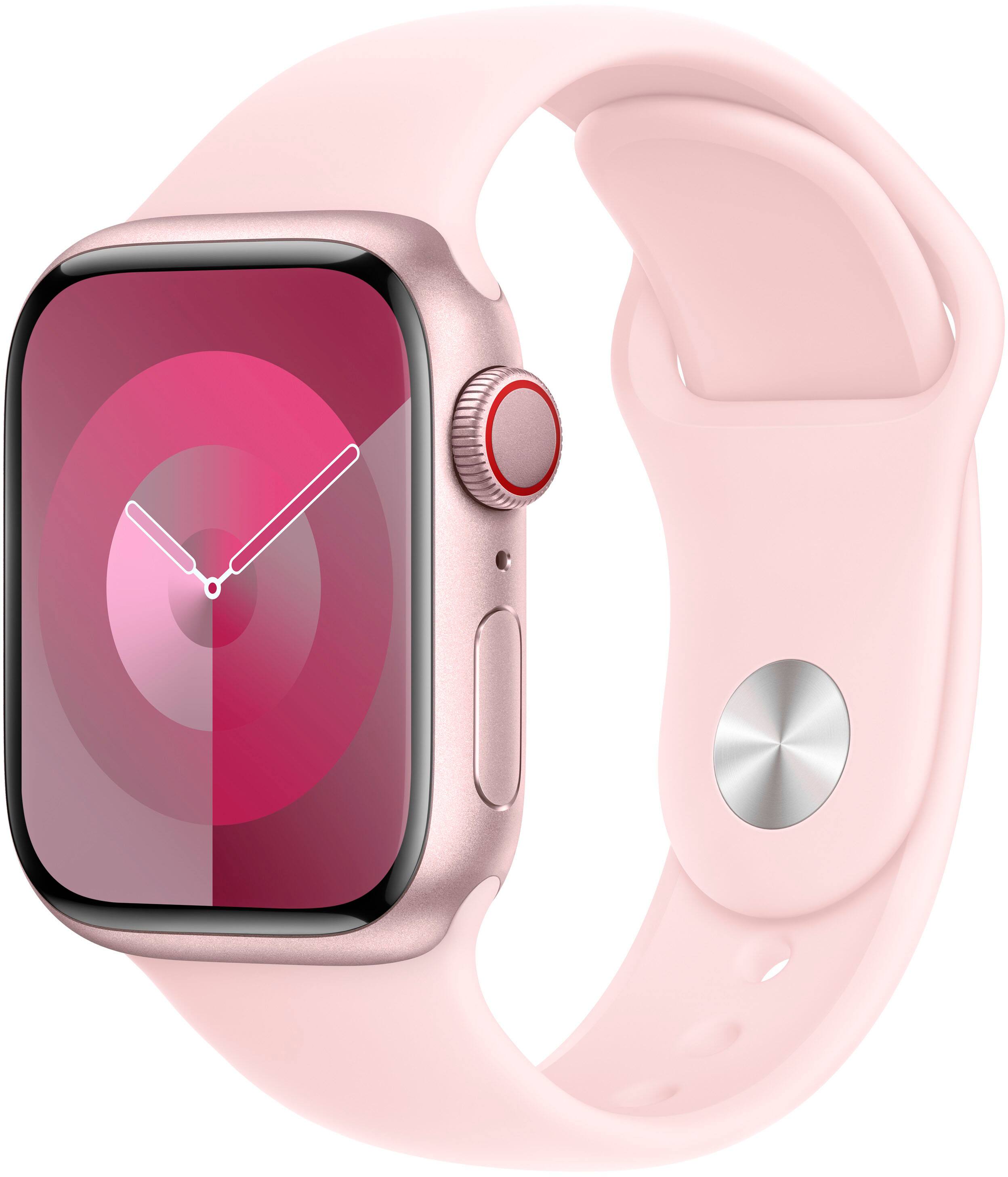 Alt View 11. Apple - 41mm Sport Band - S/M - Light Pink.