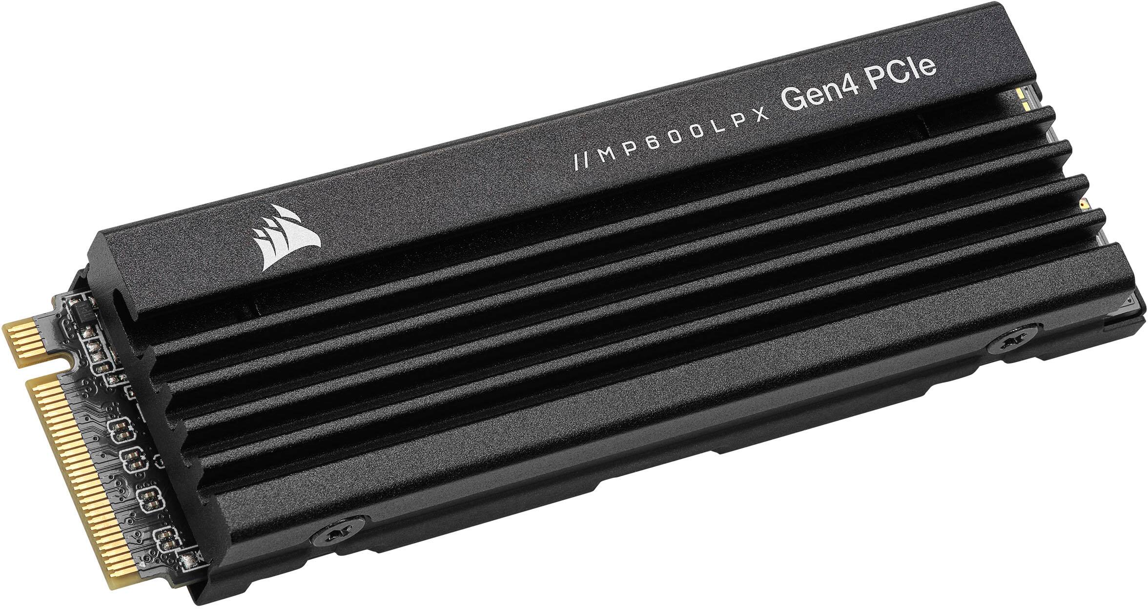 Alt View 1. CORSAIR - MP600 PRO LPX 1TB Internal SSD PCIe Gen 4 x4 NVMe with Heatsink for PS5 - Black.