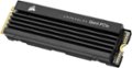 Front. CORSAIR - MP600 PRO LPX 2TB Internal SSD PCIe Gen 4 x4 NVMe with Heatsink for PS5 - Black.