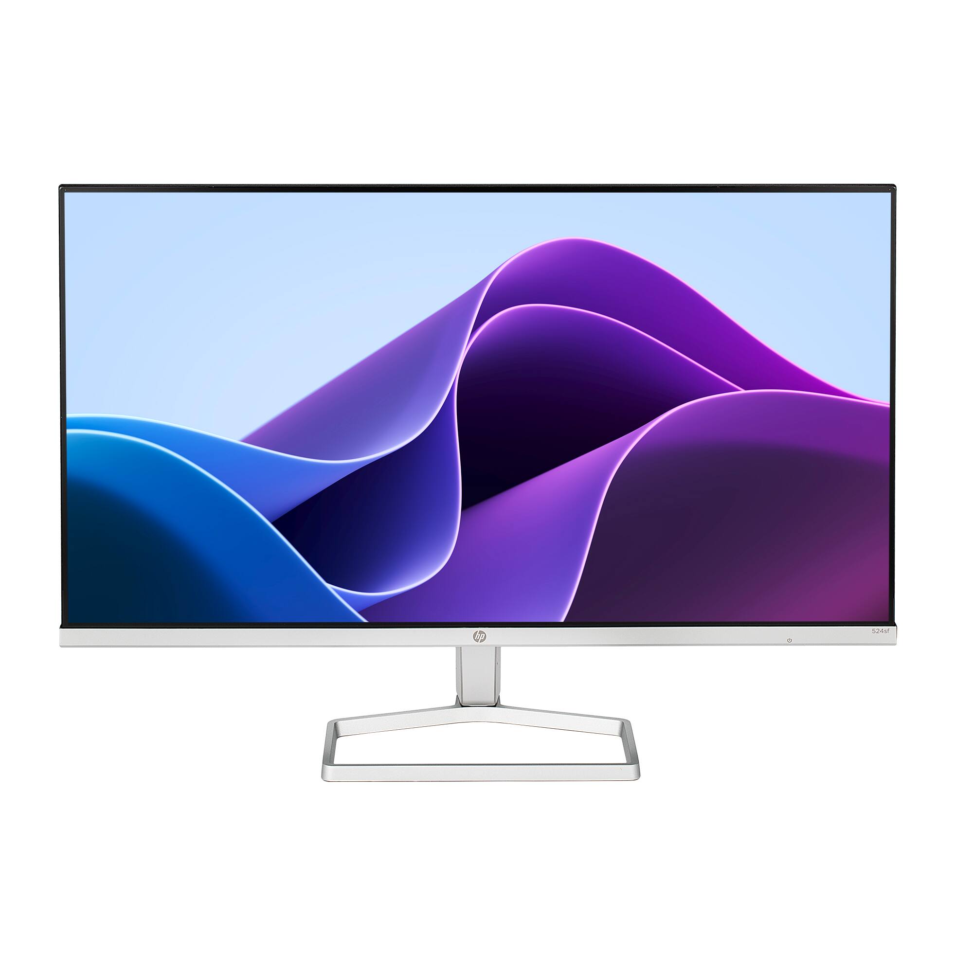 Front. HP - HP 524sf 24" Class Full HD LCD Monitor - 16:9 - Black/Silver.
