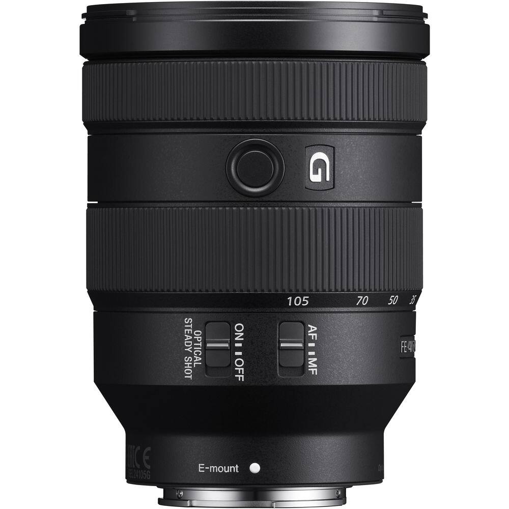 STEADY OPTICAL SHOT  
ON - OFF  
AF - MF  
105  
70  
50  
E-mount  
E24105G  
FE 4.0  
G
