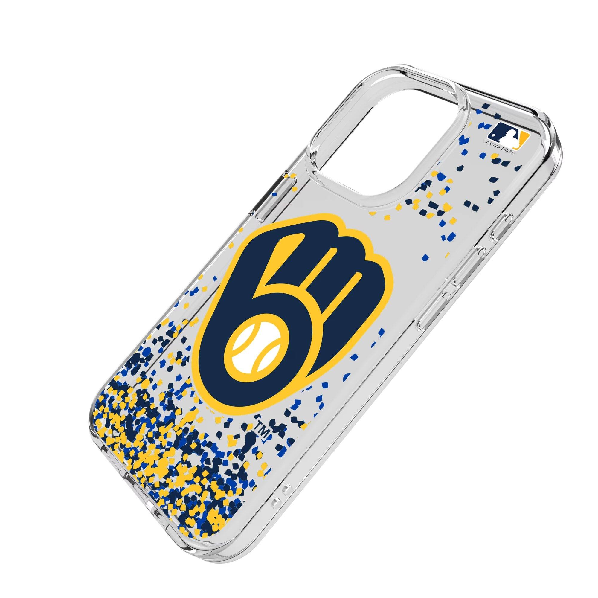 Alt View 1. Keyscaper - iPhone Confetti Design Clear Case - 15 Pro Max - Multicolor.