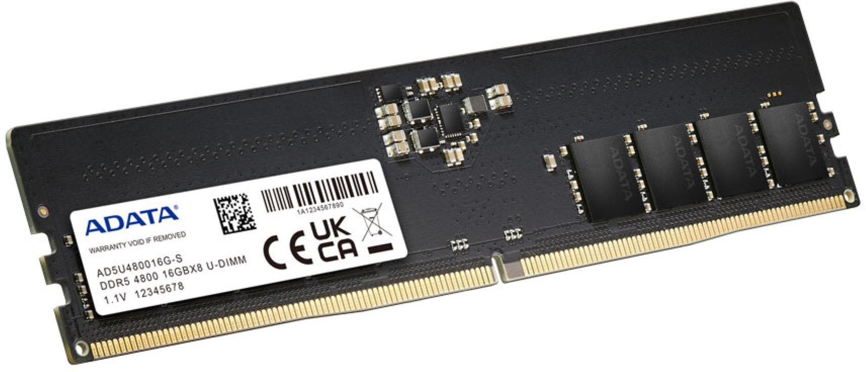 PC5-38400 AD5U48008G-DT 2 x 8 GB DIMM 288-pin 4800 MHz ADATA ADATA DDR5 kit 16 GB 