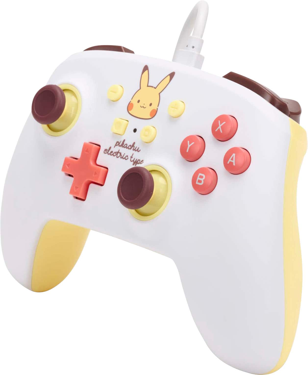 Left. PowerA - Enhanced Wired Controller for Nintendo Switch - Pikachu Electric Type.