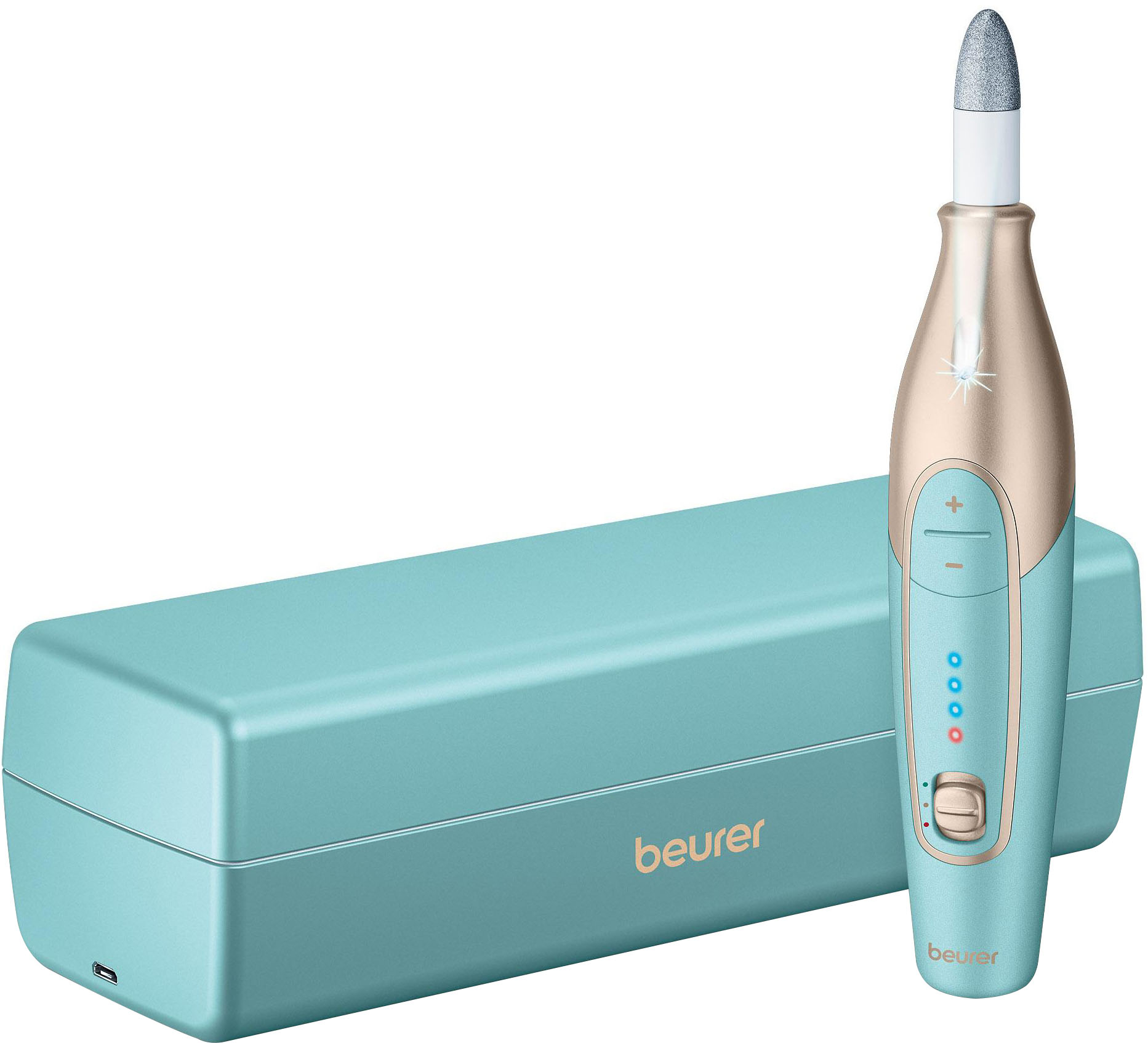 Rechargeable Manicure/Pedicure Device Turquoise/Gold MP84 - Best Buy