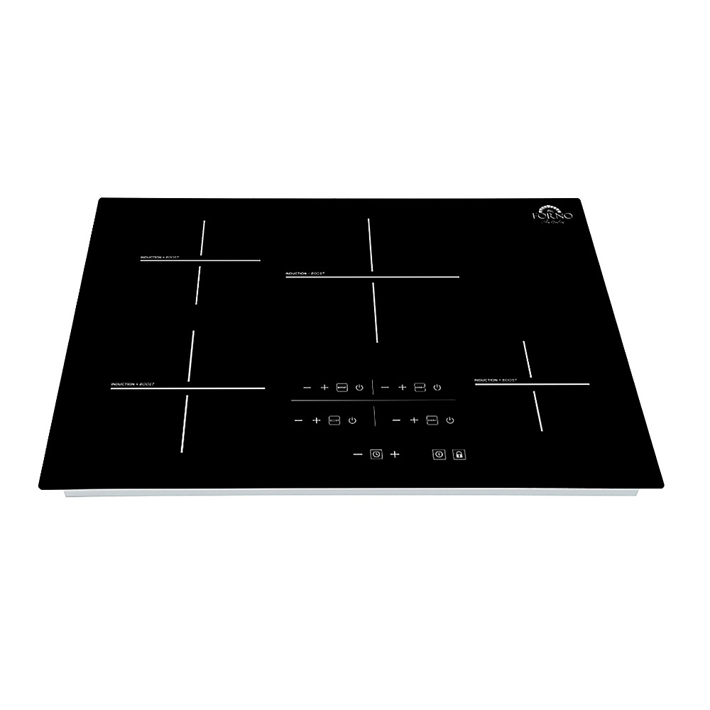 Angle View: Fulgor Milano - 600 Series 30" Electric Induction Cooktop - Stainless steel