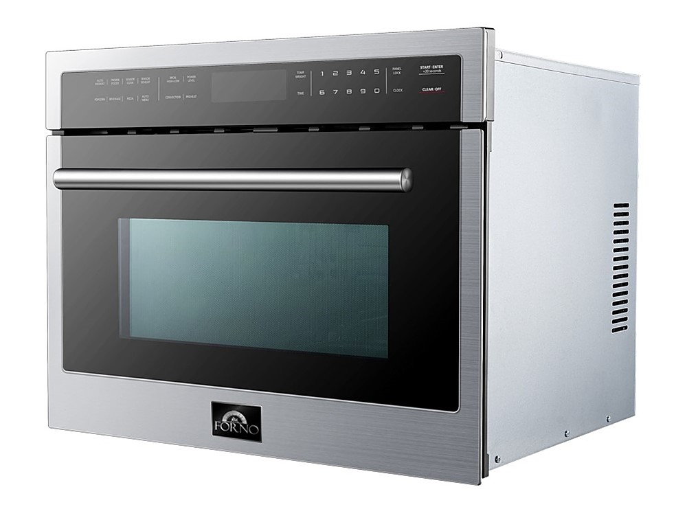Angle View: Café - 1.5 Cu. Ft. Convection Microwave with Sensor Cooking - Stainless steel