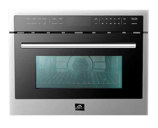 Front. Forno Appliances - Oliena 1.6 Cu. Ft. Convection Microwave with Sensor Cooking.