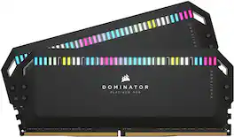CORSAIR - DOMINATOR PLATINUM RGB 64GB (2x32GB) DDR5 5200MHz C40 UDIMM Desktop Memory - Black