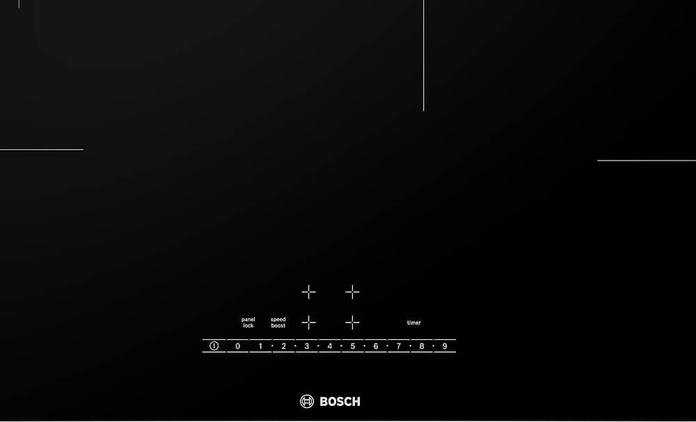 Alt View 13. Bosch - 500 Series 30" Built-In Electric Induction Cooktop with 4 elements - Black.