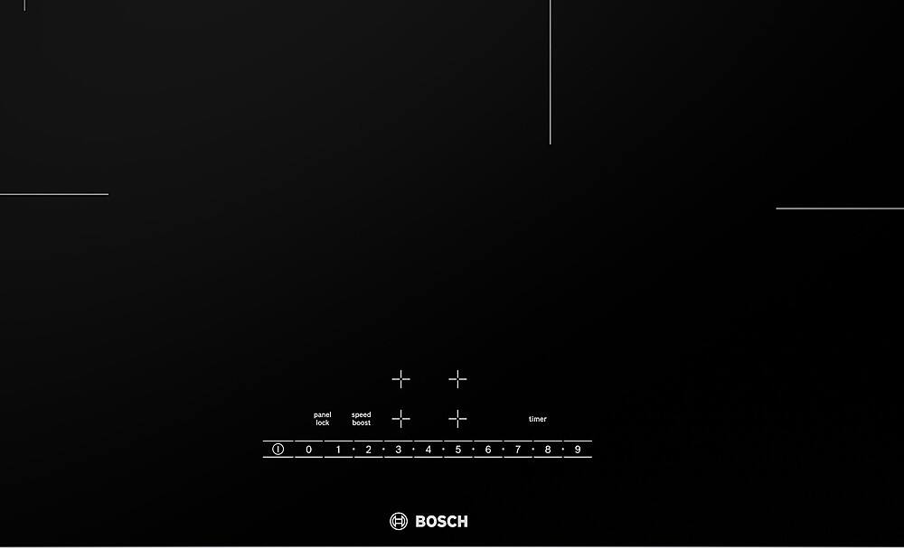 Zoom in on Alt View Zoom 13. Bosch - 500 Series 30" Built-In Electric Induction Cooktop with 4 elements - Black.