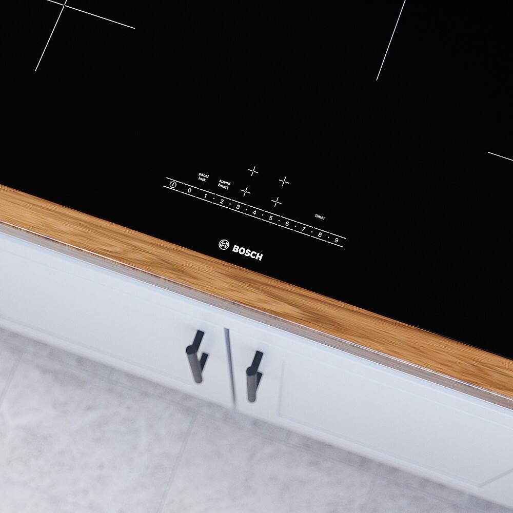 Alt View 17. Bosch - 500 Series 30" Built-In Electric Induction Cooktop with 4 elements - Black.