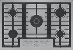 Bosch - 800 Series 30" Built-In Gas Cooktop with 5 burners - Stainless Steel - Front_Zoom