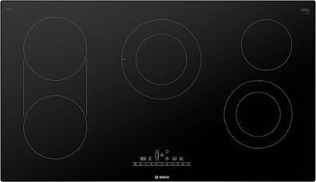 Bosch - 800 Series 36" Built-In Electric Cooktop with 5 elements - Black