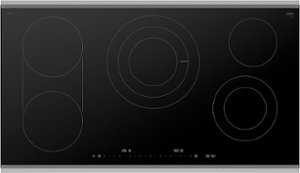 Bosch - Benchmark Series 36" Built-In Electric Cooktop with 5 elements and Stainless Steel Frame - Black - Front_Zoom