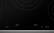 Alt View 13. Bosch - Benchmark Series 36" Built-In Electric Cooktop with 5 elements and Stainless Steel Frame - Black.