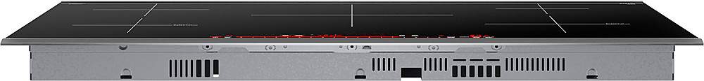 Left View: Bosch - 800 Series 36" Built-In Electric Induction Cooktop with 5 elements and HomeConnect - Black