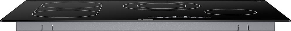 Angle View: Bosch - 800 Series 30" Built-In Electric Cooktop with 4 elements - Black
